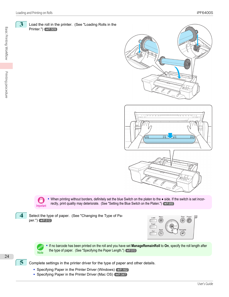 Canon imagePROGRAF iPF6400S User Manual | Page 24 / 1022