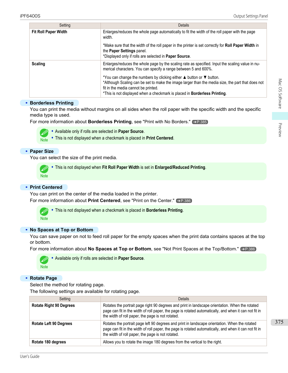 Canon imagePROGRAF iPF6400S User Manual | Page 375 / 1022