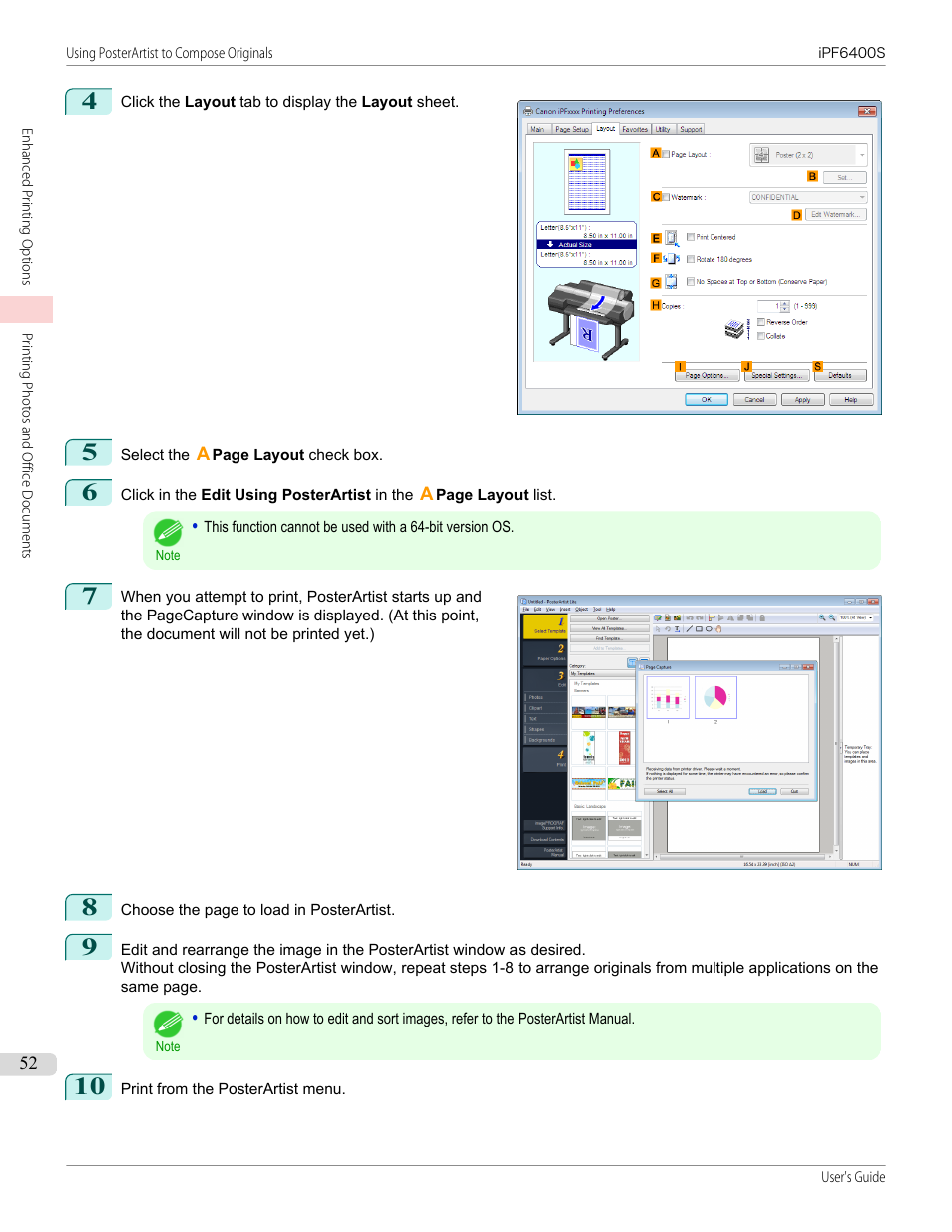 Canon imagePROGRAF iPF6400S User Manual | Page 52 / 1022