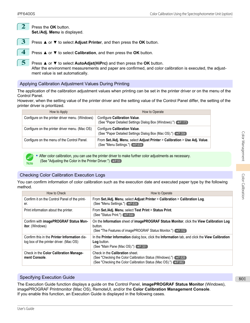 Specifying execution guide, P.801 | Canon imagePROGRAF iPF6400S User Manual | Page 801 / 1022