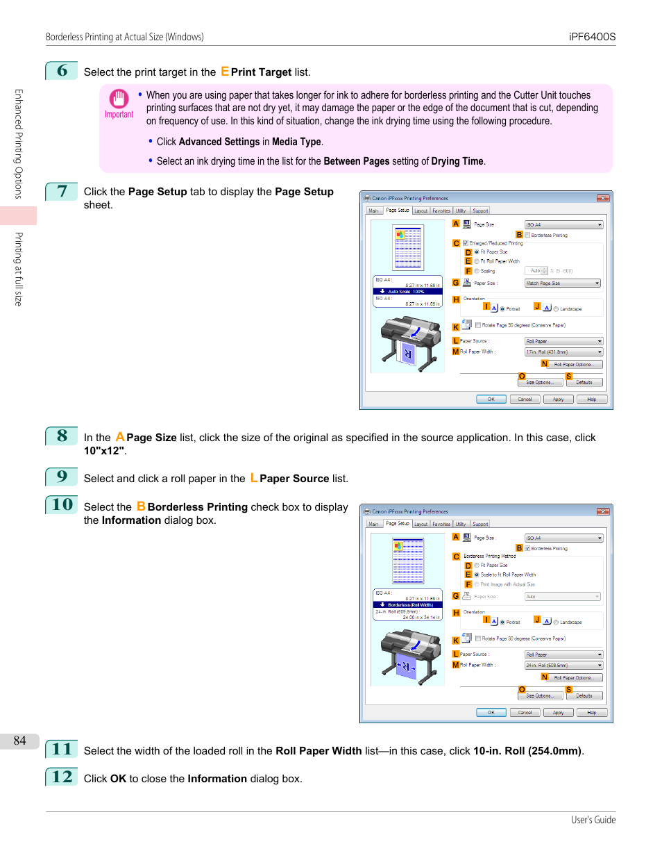 Canon imagePROGRAF iPF6400S User Manual | Page 84 / 1022