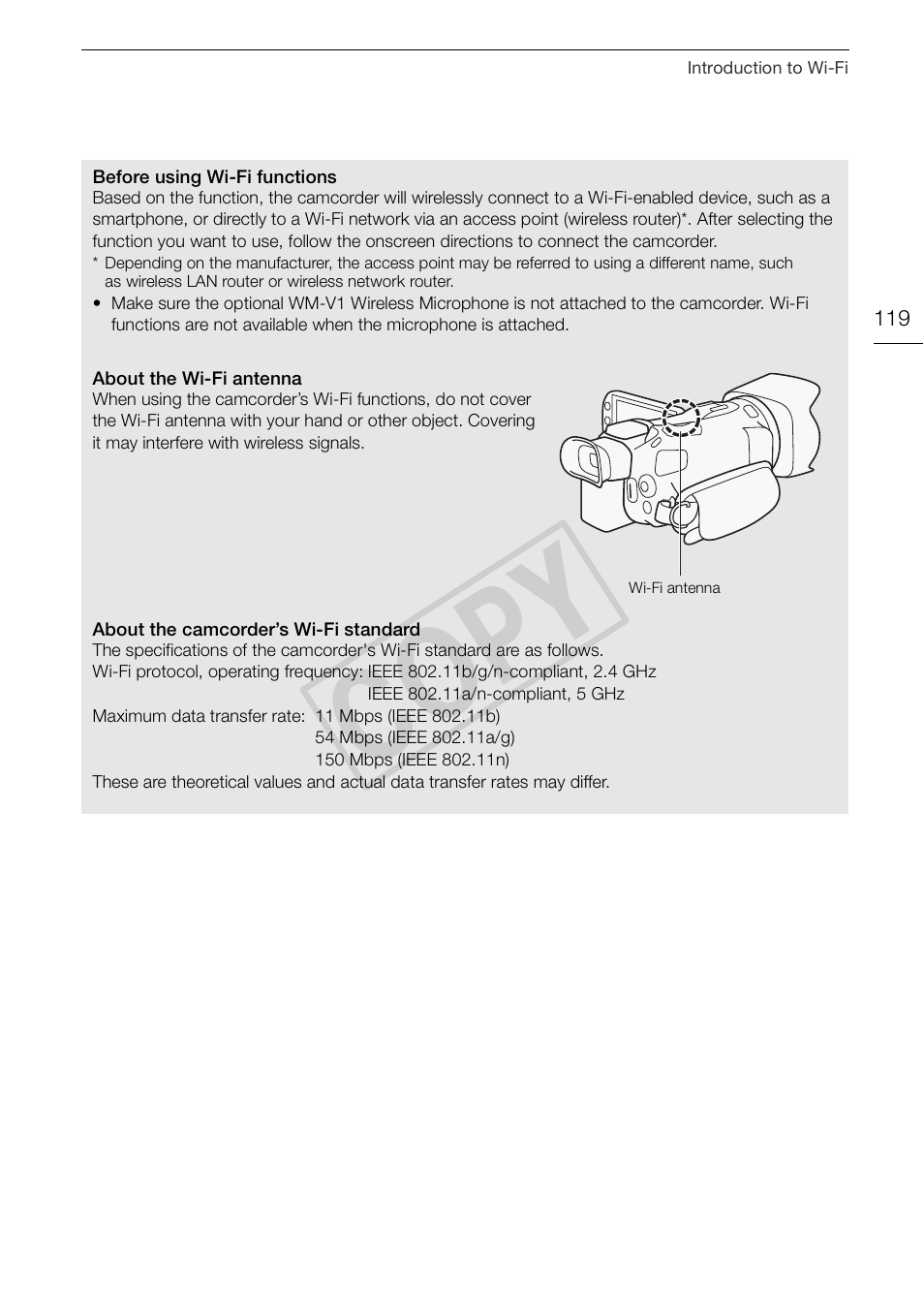 Cop y | Canon VIXIA HF G30 User Manual | Page 119 / 189