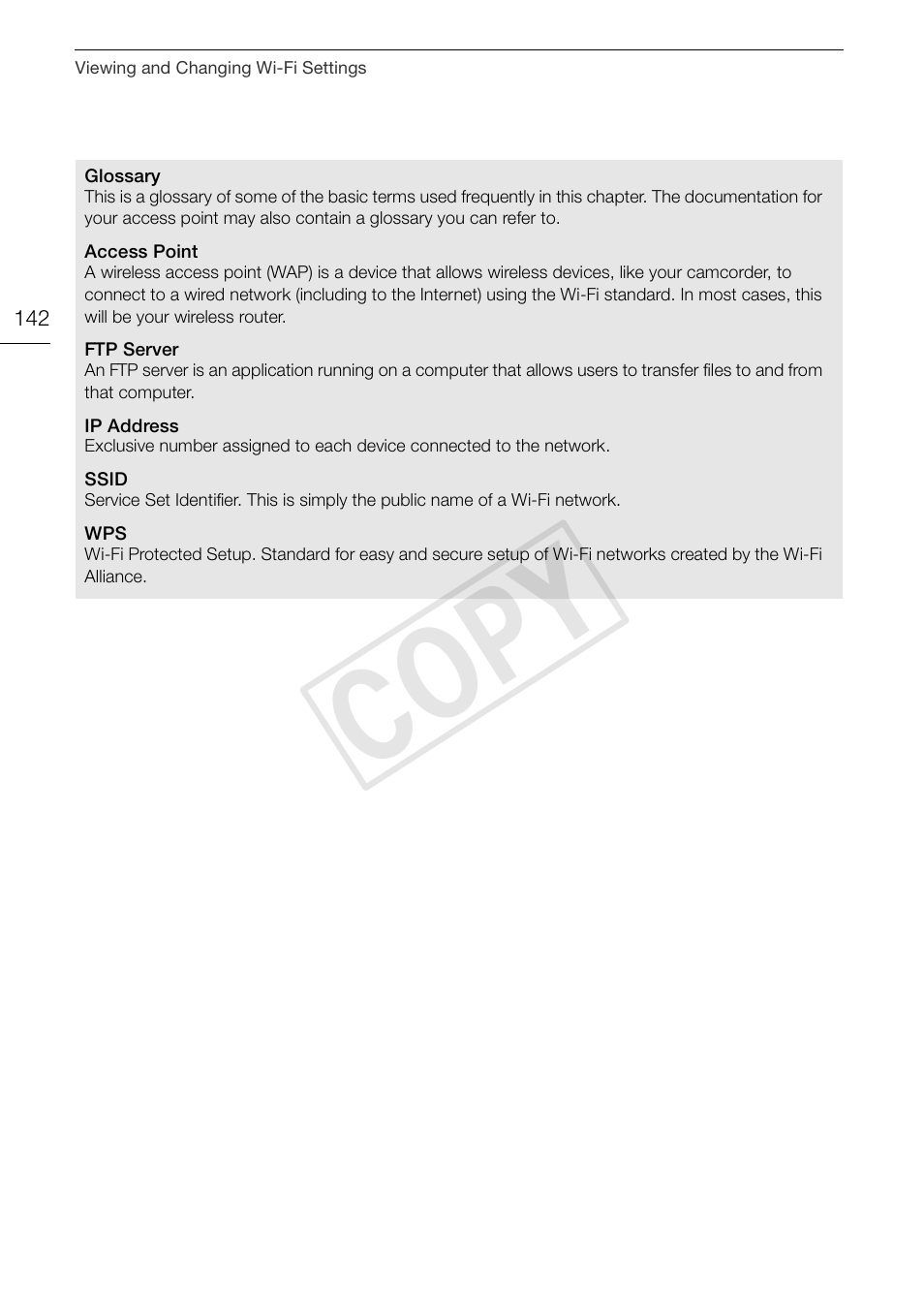 Cop y | Canon VIXIA HF G30 User Manual | Page 142 / 189