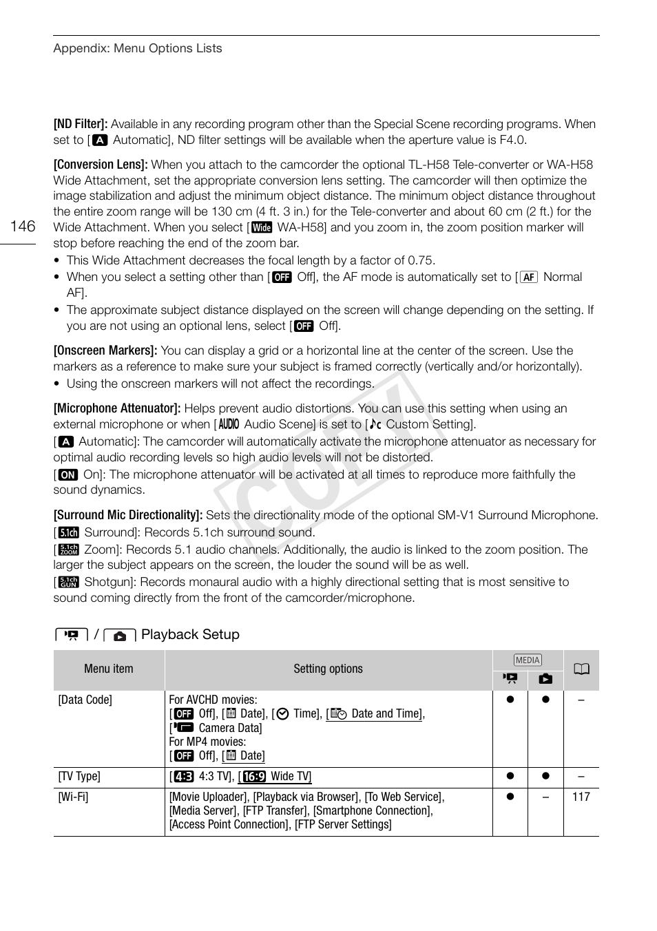 Cop y | Canon VIXIA HF G30 User Manual | Page 146 / 189