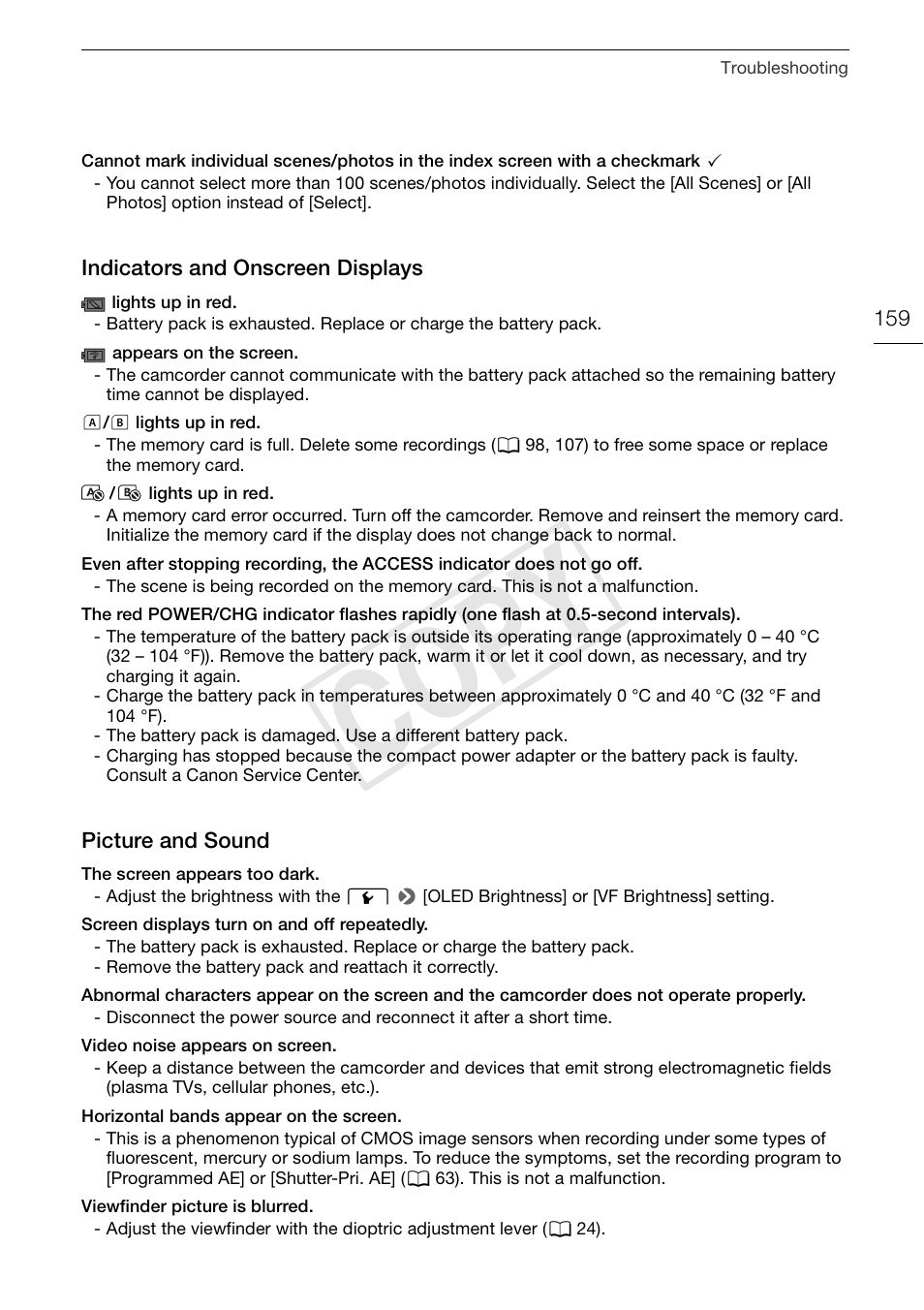 Cop y | Canon VIXIA HF G30 User Manual | Page 159 / 189