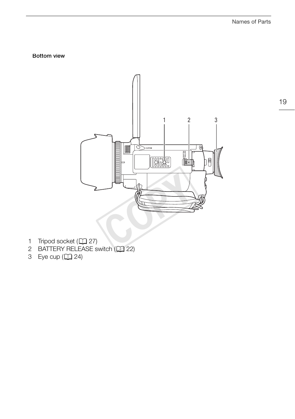 Cop y | Canon VIXIA HF G30 User Manual | Page 19 / 189