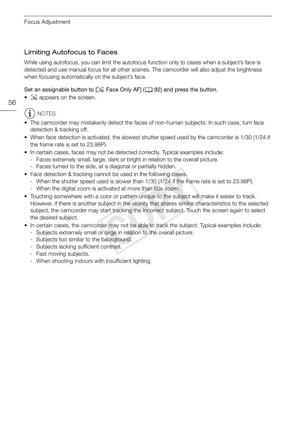 Cop y | Canon VIXIA HF G30 User Manual | Page 56 / 189