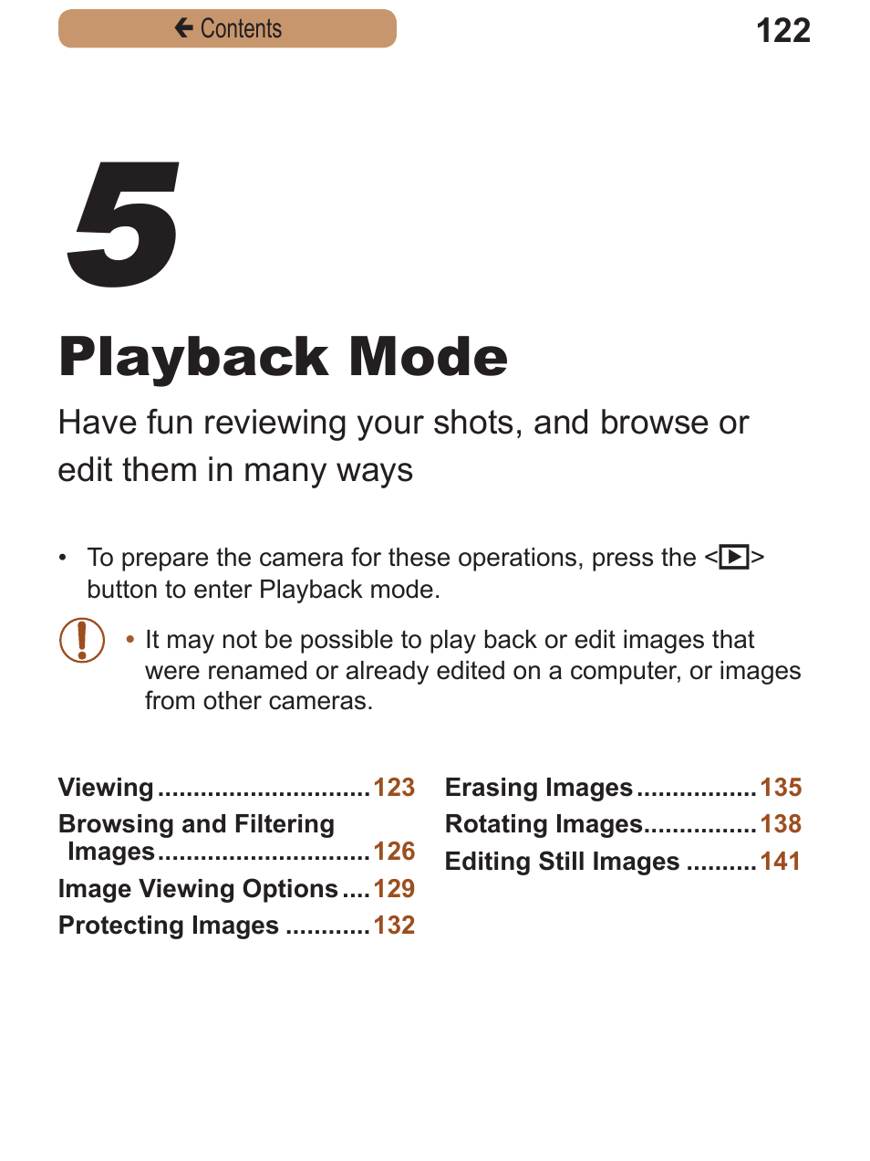 Playback mode | Canon PowerShot A2600 User Manual | Page 122 / 229