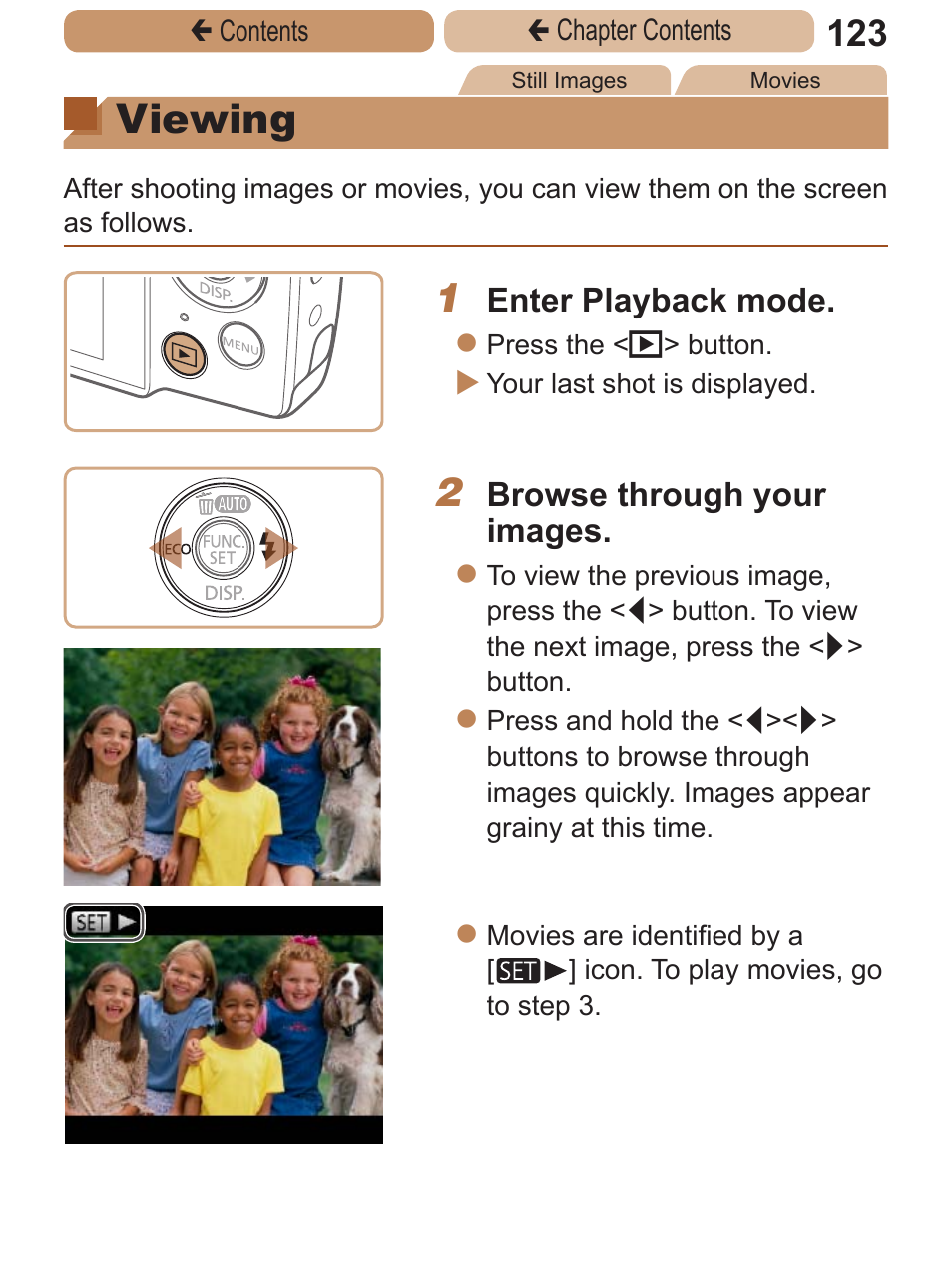 Viewing | Canon PowerShot A2600 User Manual | Page 123 / 229