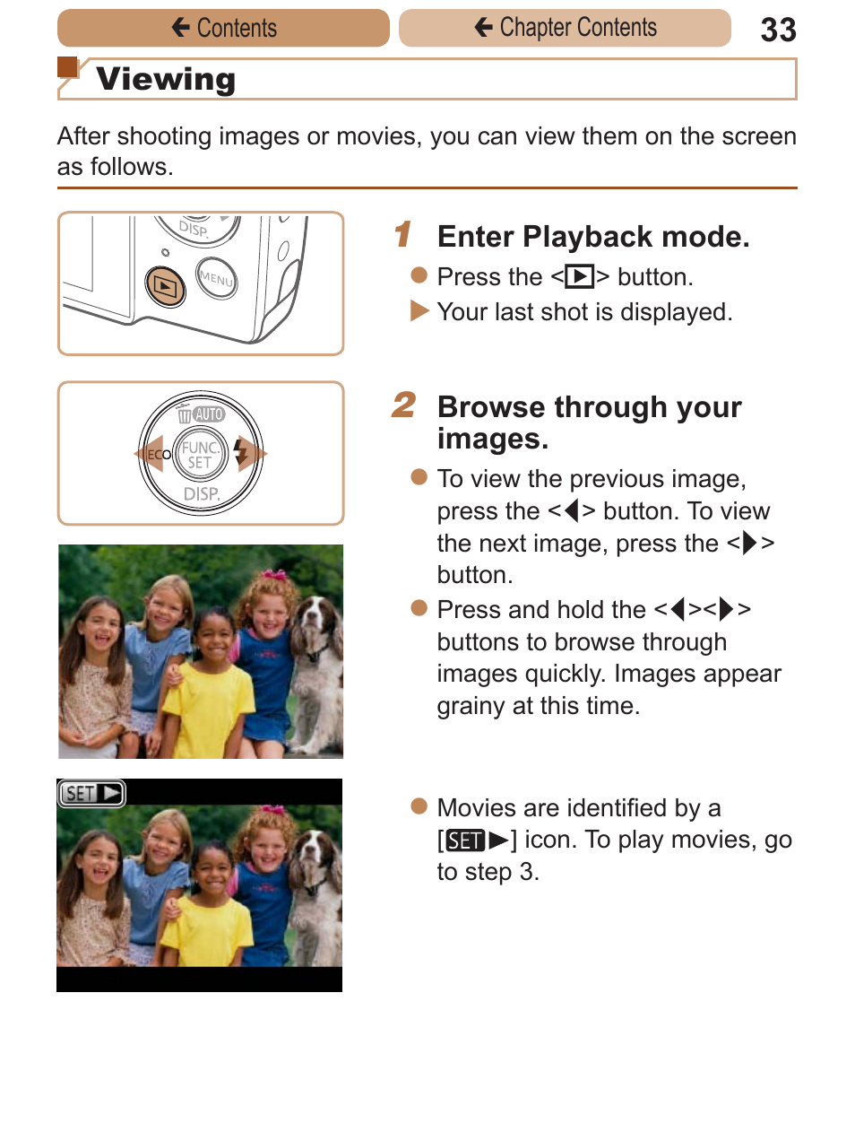 Viewing | Canon PowerShot A2600 User Manual | Page 33 / 229