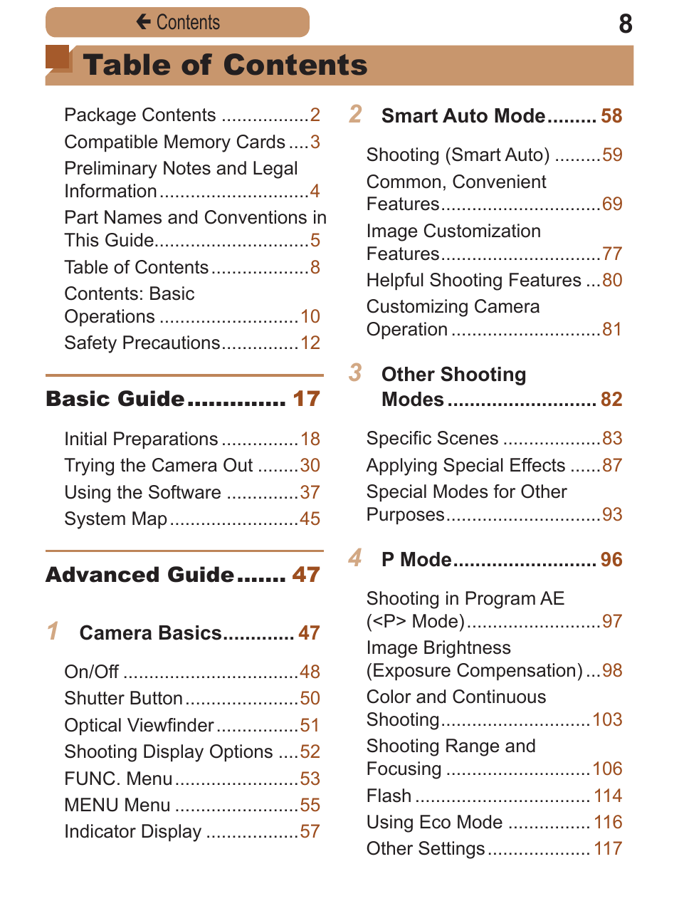 Canon PowerShot A2600 User Manual | Page 8 / 229