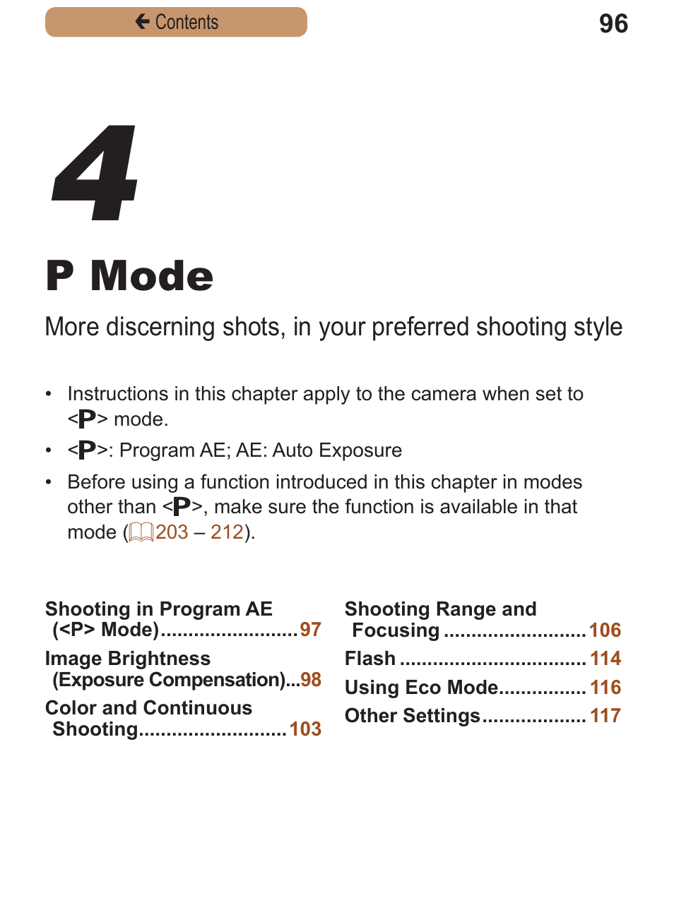 P mode, Mode, If the scene icon does | If no frames are | Canon PowerShot A2600 User Manual | Page 96 / 229