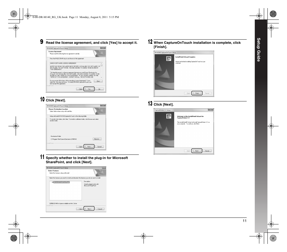 Canon imageFORMULA DR-M140 Document Scanner User Manual | Page 11 / 56