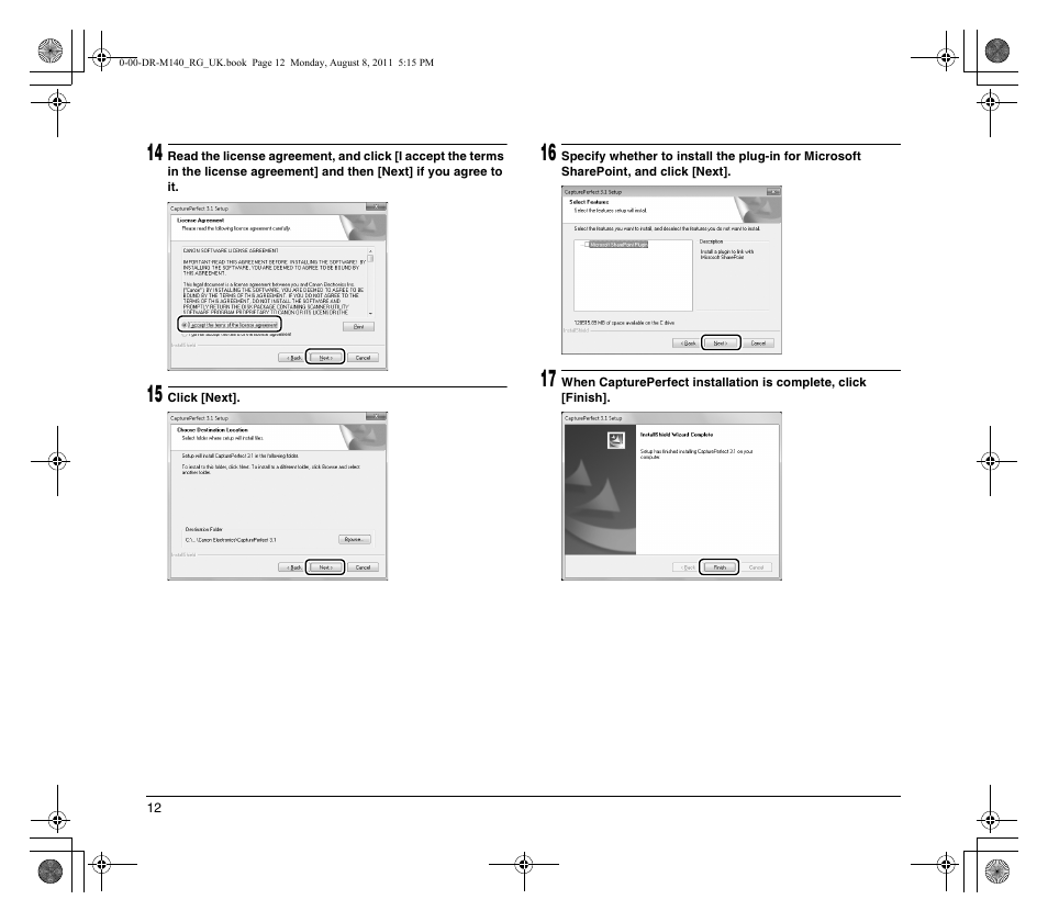 Canon imageFORMULA DR-M140 Document Scanner User Manual | Page 12 / 56