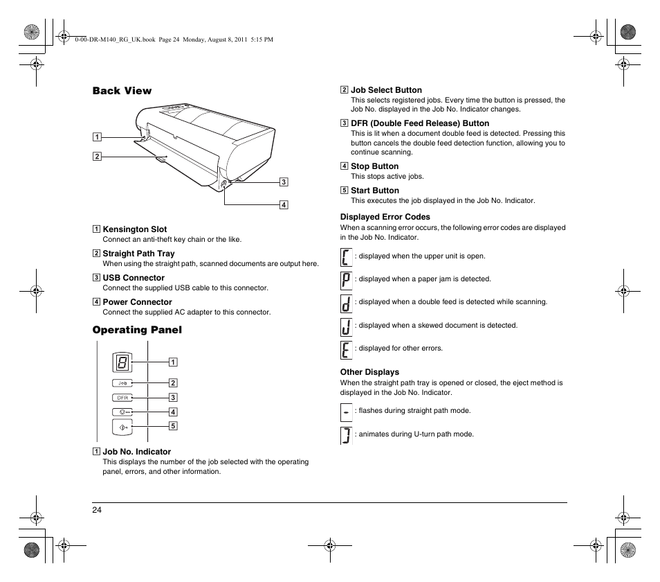 Canon imageFORMULA DR-M140 Document Scanner User Manual | Page 24 / 56
