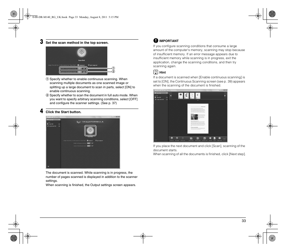 Canon imageFORMULA DR-M140 Document Scanner User Manual | Page 33 / 56