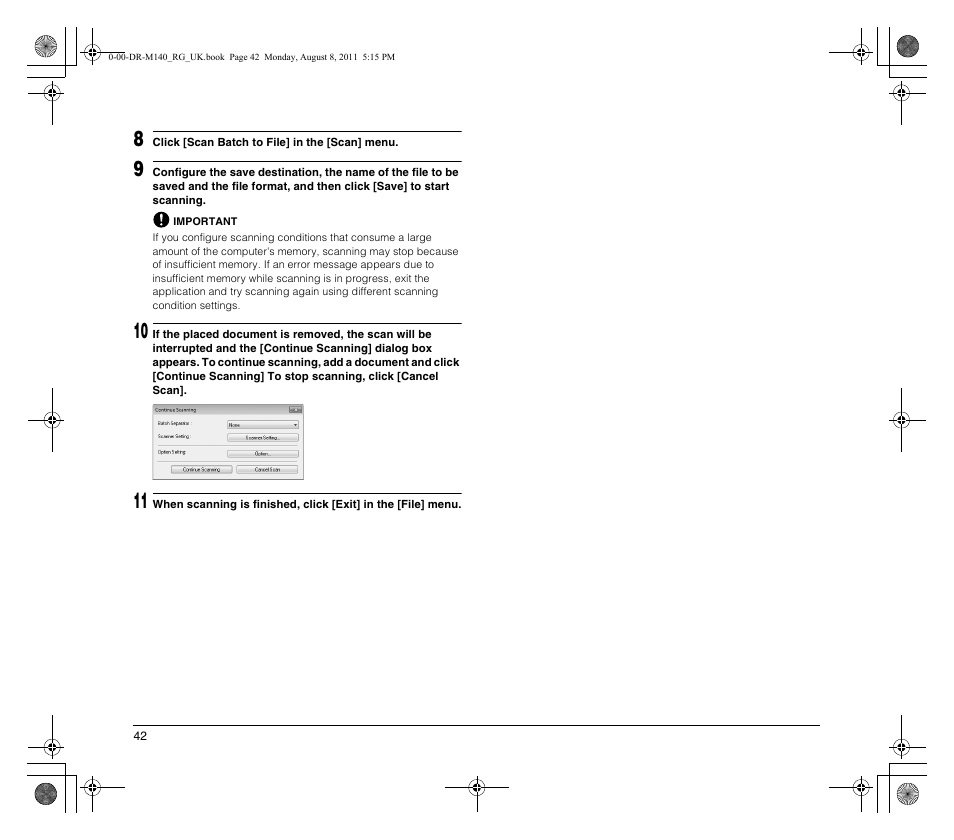 Canon imageFORMULA DR-M140 Document Scanner User Manual | Page 42 / 56