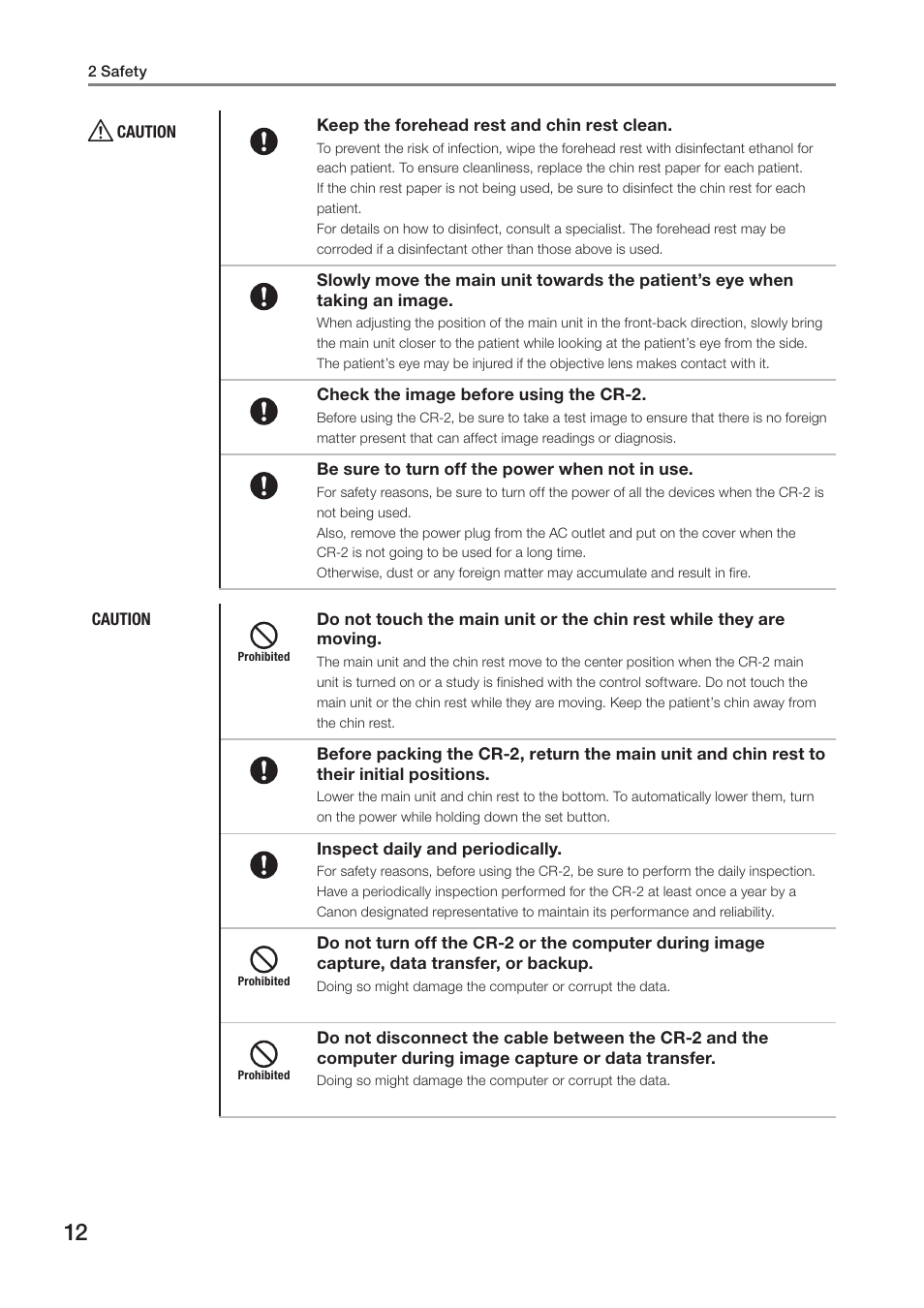 Canon CR-2 User Manual | Page 12 / 52