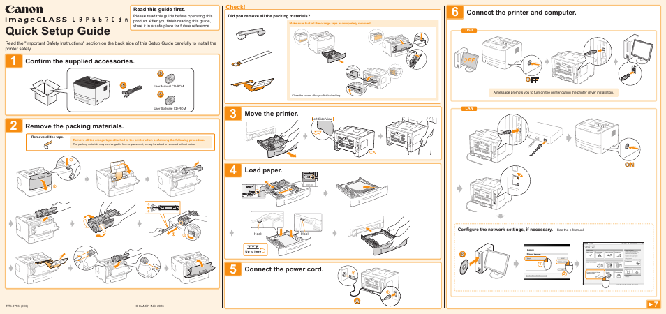 Canon imageCLASS LBP6670dn User Manual | 2 pages