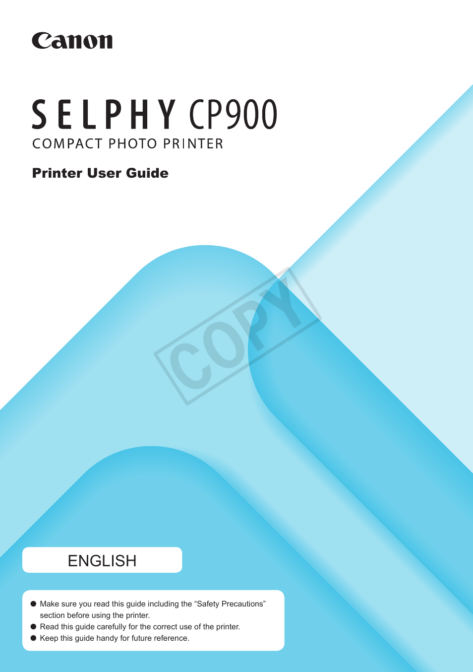 Canon SELPHY CP900 User Manual | 56 pages