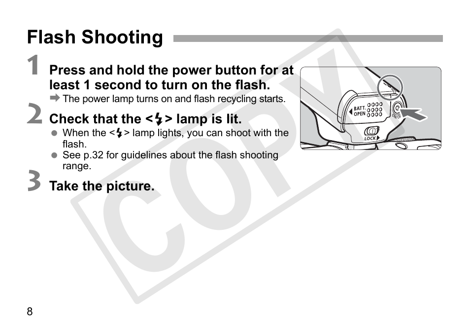 Cop y | Canon Speedlite 90EX User Manual | Page 10 / 106