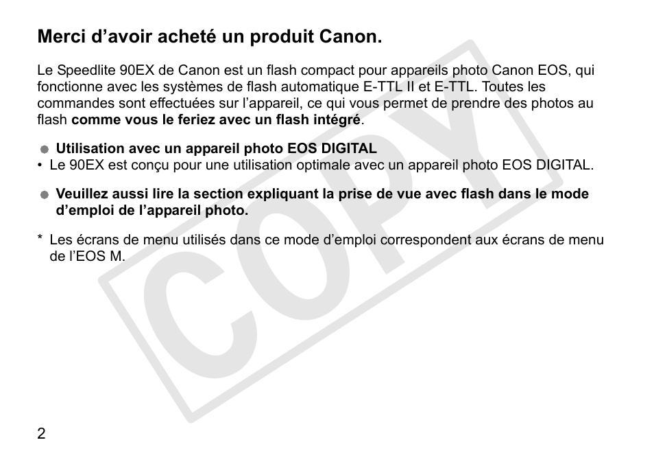 Cop y | Canon Speedlite 90EX User Manual | Page 38 / 106