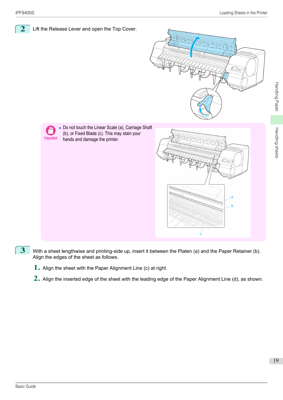 Canon imagePROGRAF iPF9400S User Manual | Page 19 / 154