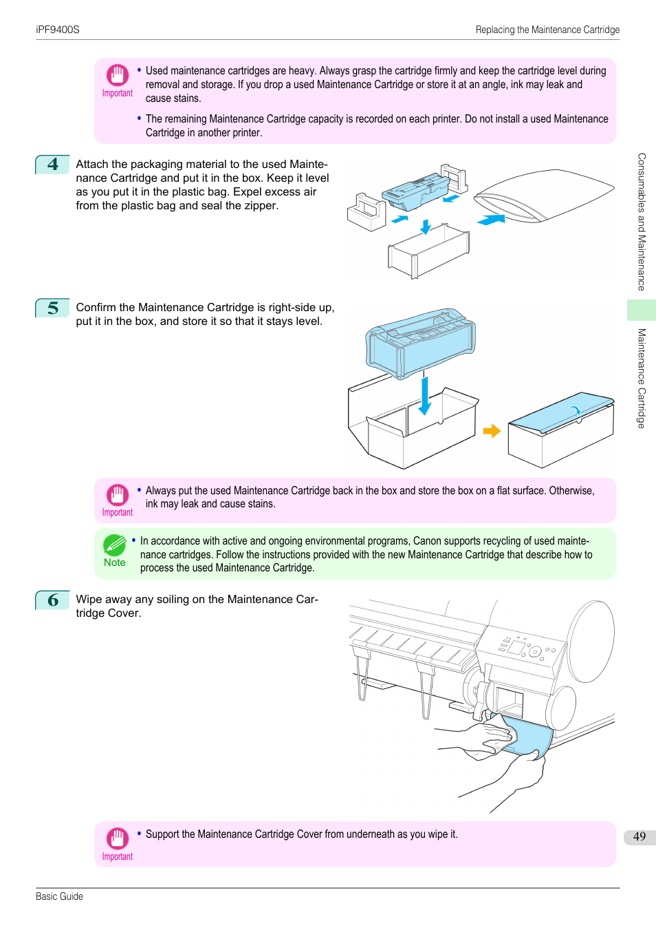 Canon imagePROGRAF iPF9400S User Manual | Page 49 / 154