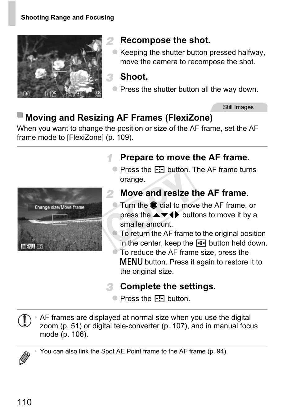 P. 110), Cop y | Canon PowerShot G1 X User Manual | Page 110 / 242