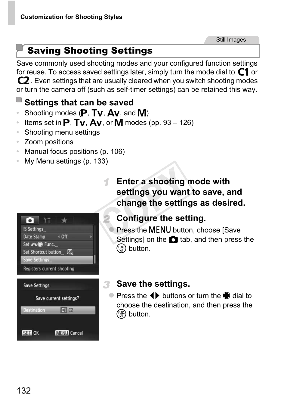 Cop y | Canon PowerShot G1 X User Manual | Page 132 / 242