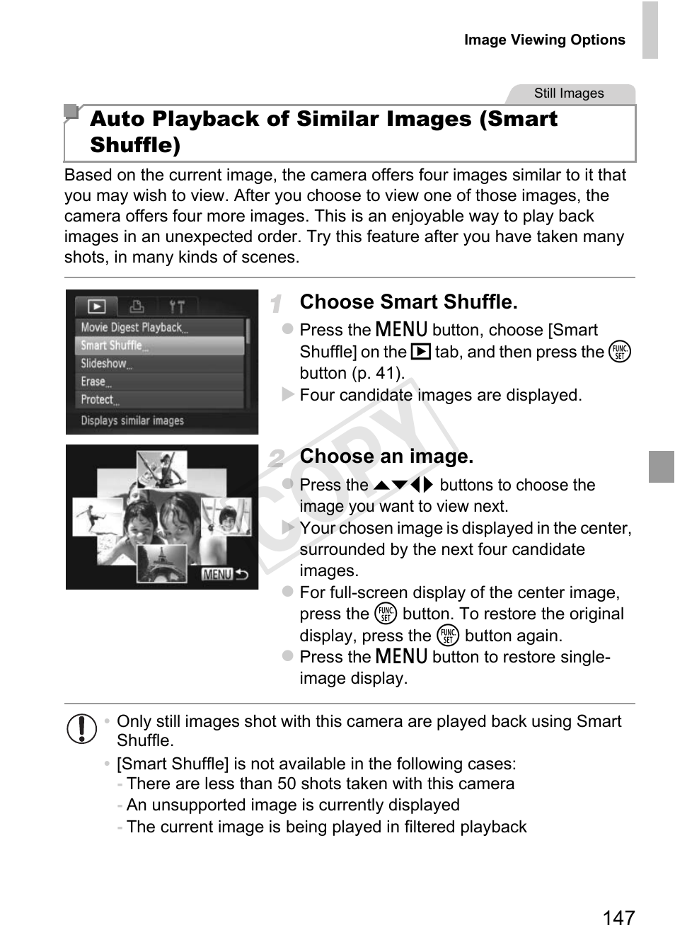 P. 147). i, Cop y | Canon PowerShot G1 X User Manual | Page 147 / 242
