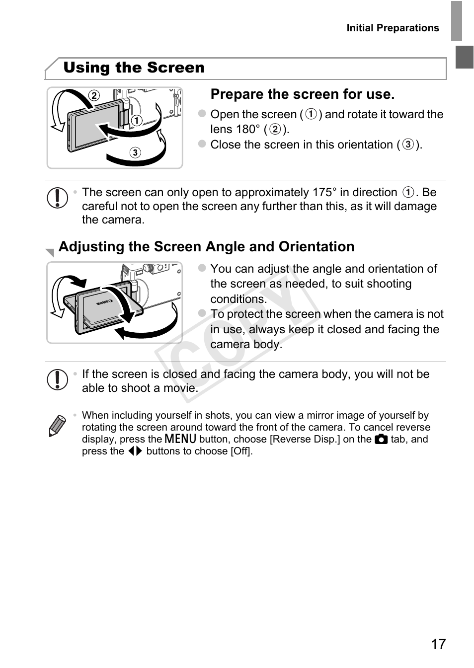 Cop y | Canon PowerShot G1 X User Manual | Page 17 / 242