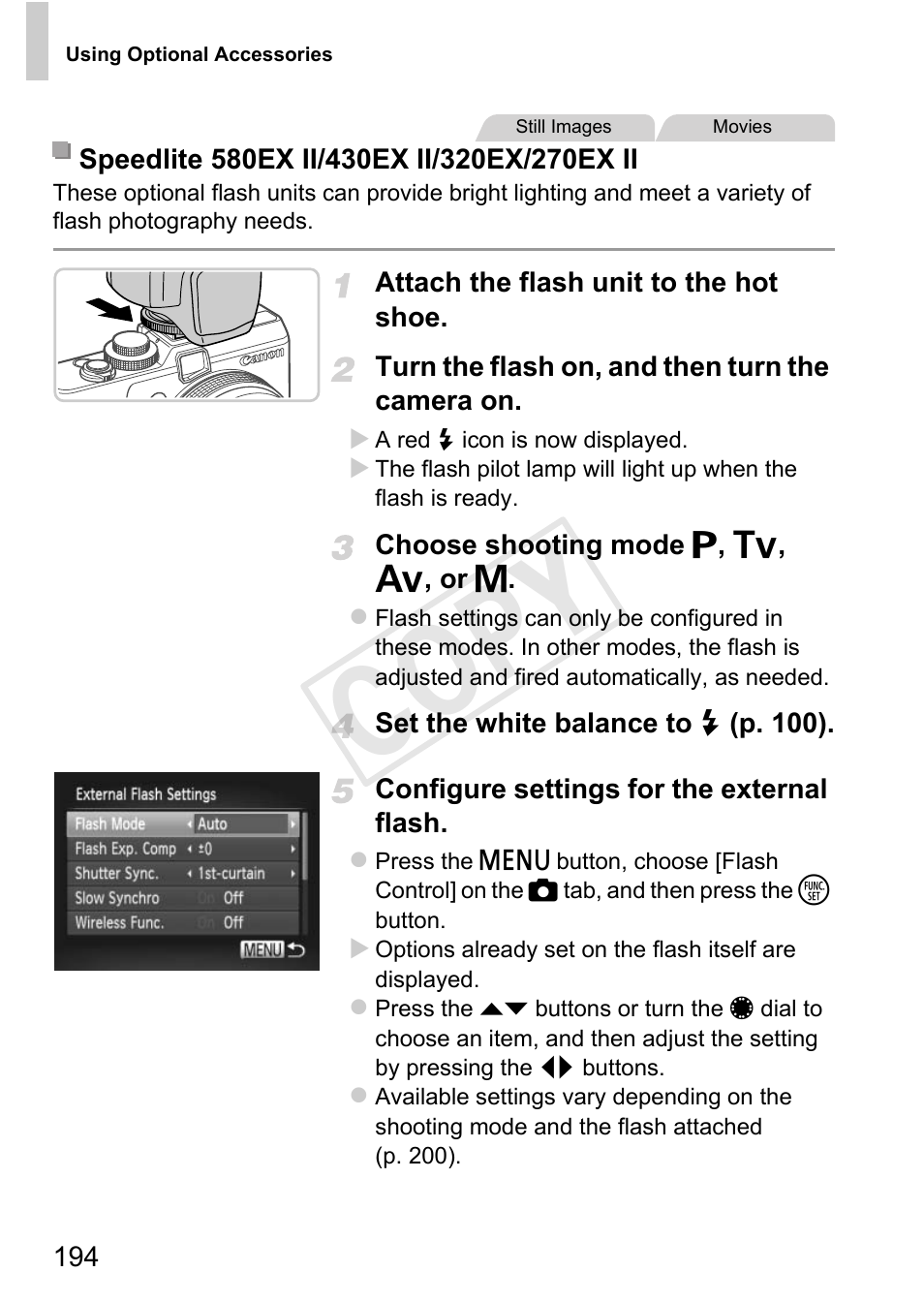 Cop y | Canon PowerShot G1 X User Manual | Page 194 / 242