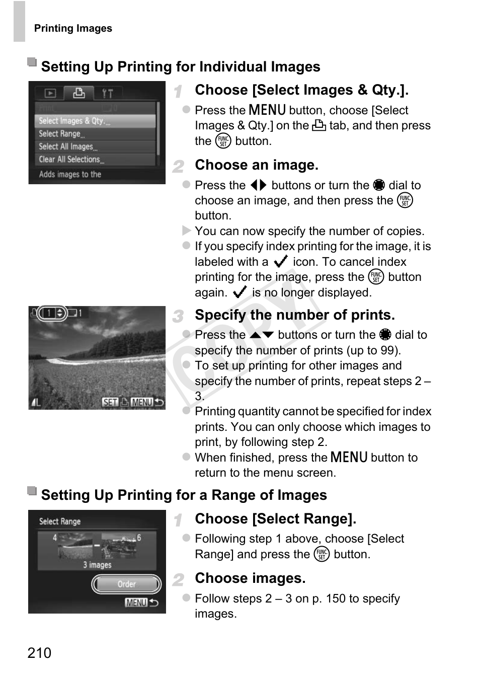Pies to print (p. 210). to do the, Cop y | Canon PowerShot G1 X User Manual | Page 210 / 242