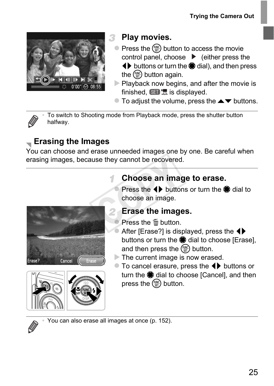 Cop y | Canon PowerShot G1 X User Manual | Page 25 / 242