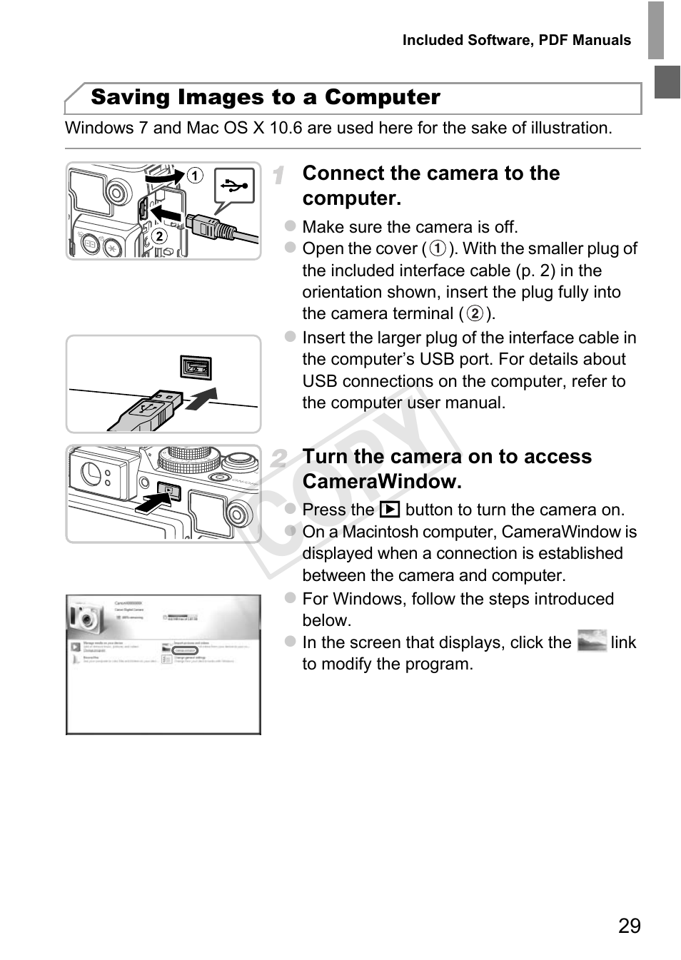 Cop y | Canon PowerShot G1 X User Manual | Page 29 / 242