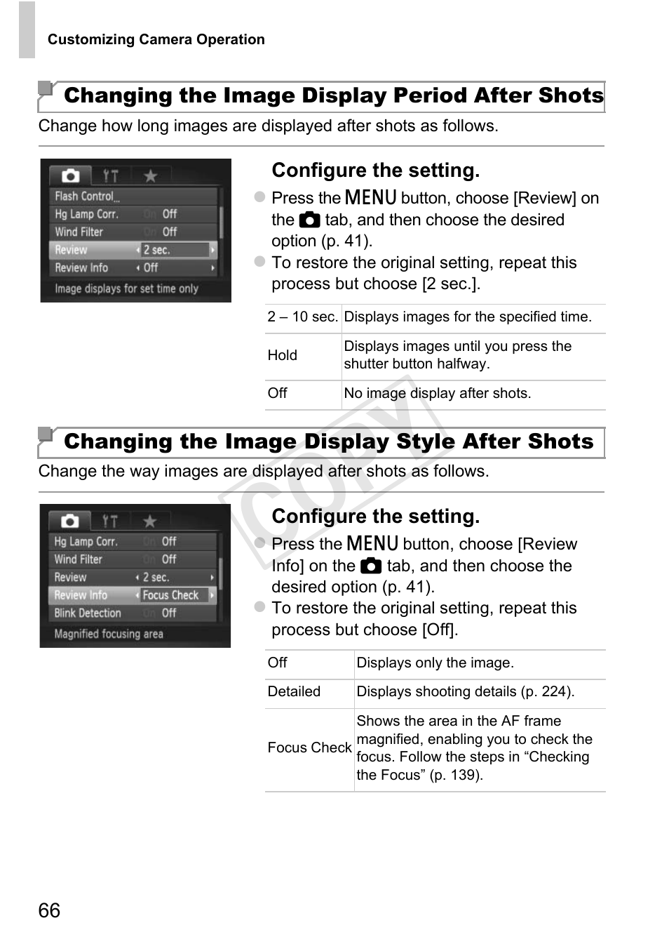 Cop y | Canon PowerShot G1 X User Manual | Page 66 / 242