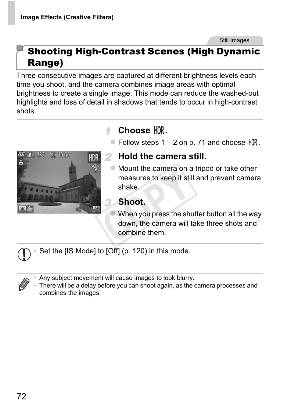 Cop y | Canon PowerShot G1 X User Manual | Page 72 / 242