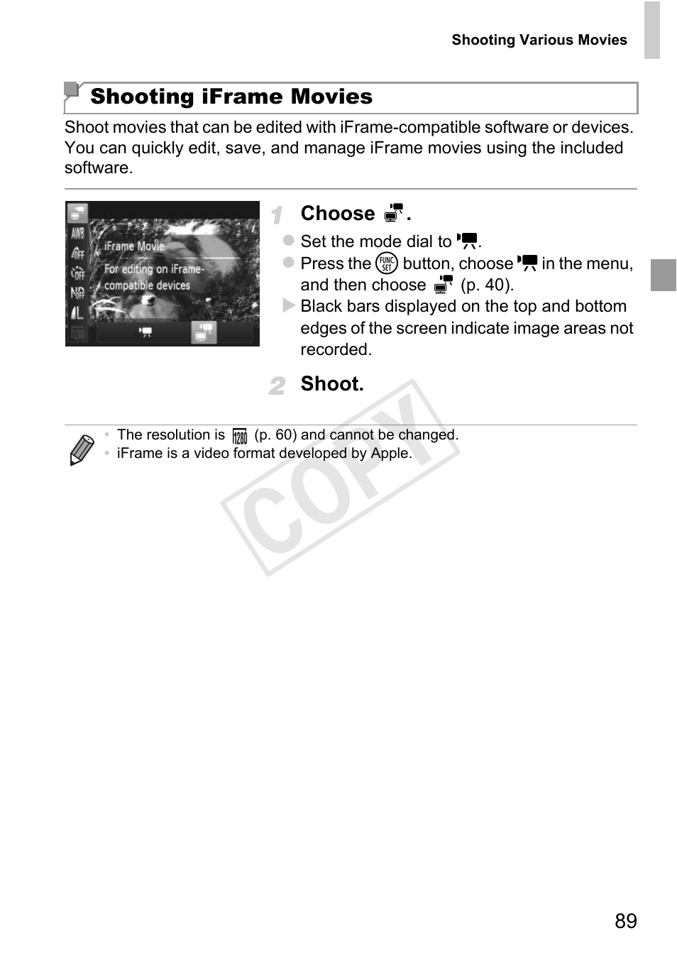 Cop y | Canon PowerShot G1 X User Manual | Page 89 / 242