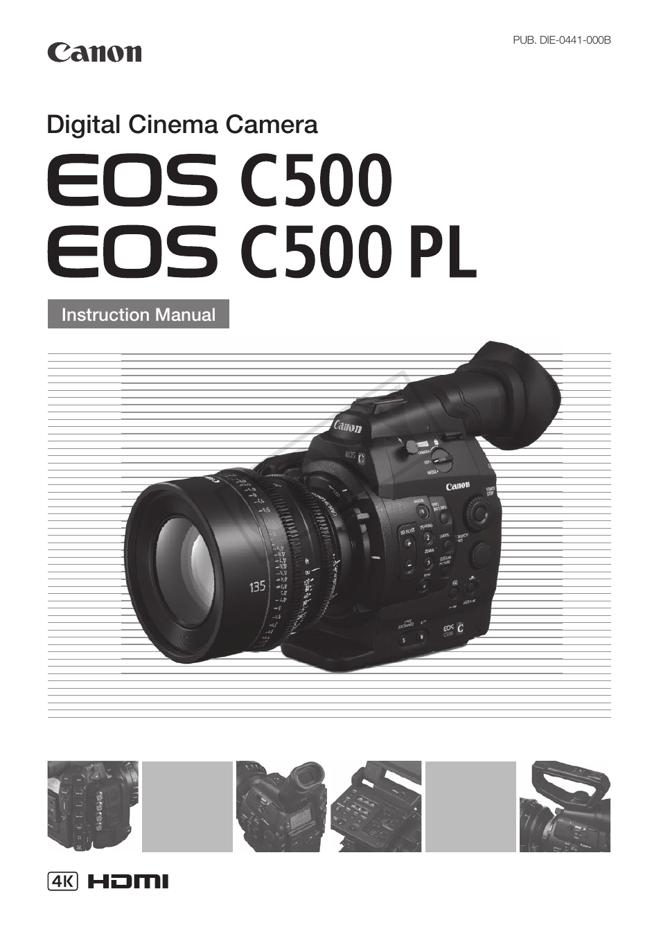Canon EOS C500 User Manual | 210 pages