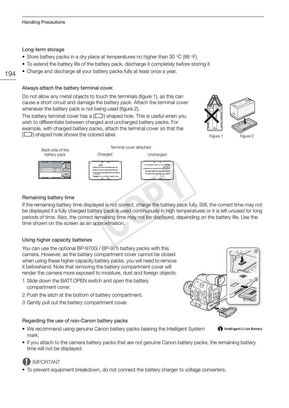 Cop y | Canon EOS C500 User Manual | Page 194 / 210