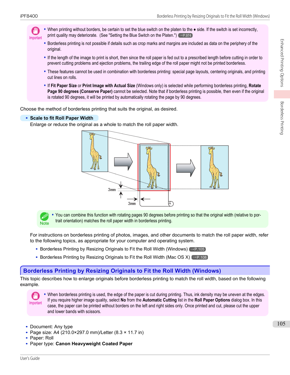 Canon imagePROGRAF iPF8400 User Manual | Page 105 / 1046