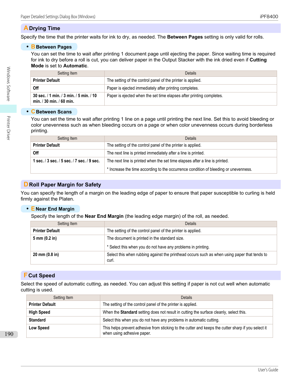 Canon imagePROGRAF iPF8400 User Manual | Page 190 / 1046