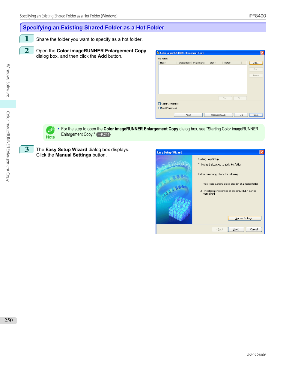 Canon imagePROGRAF iPF8400 User Manual | Page 250 / 1046