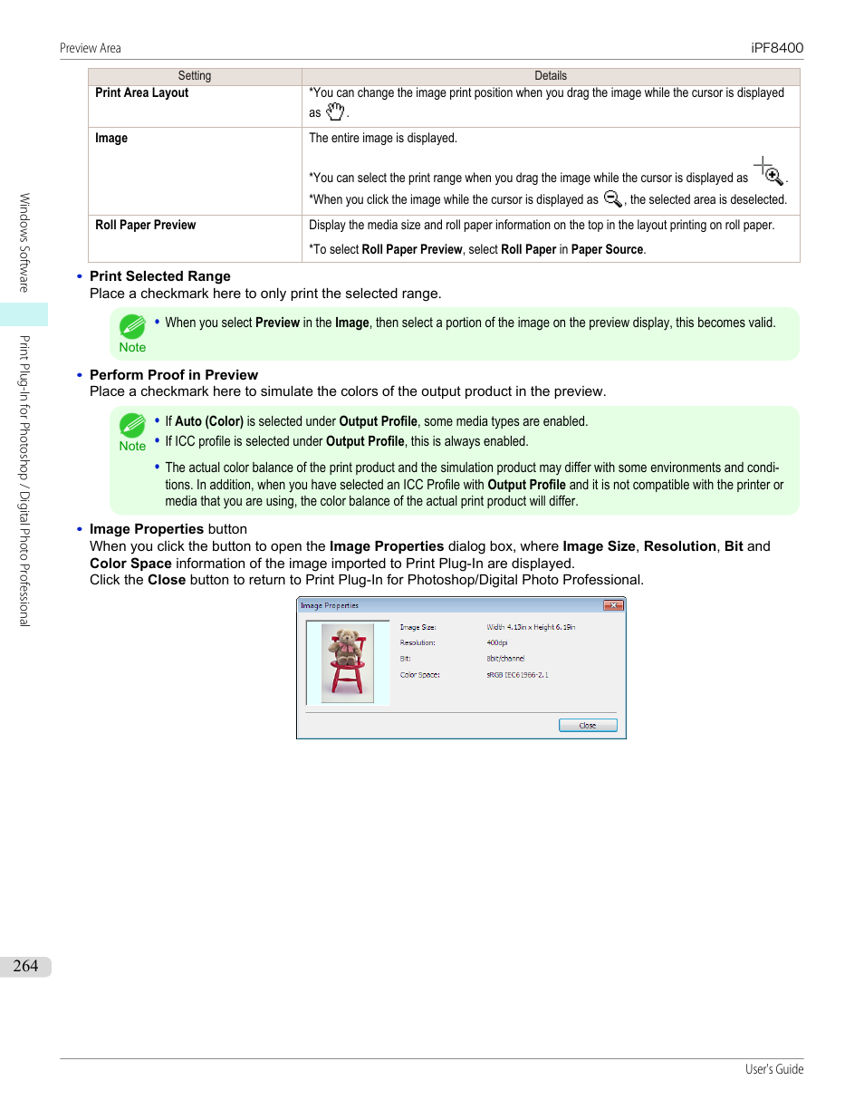 Canon imagePROGRAF iPF8400 User Manual | Page 264 / 1046
