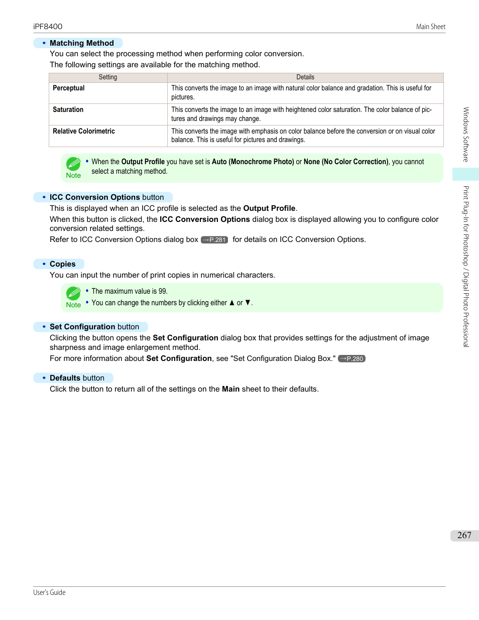 Canon imagePROGRAF iPF8400 User Manual | Page 267 / 1046