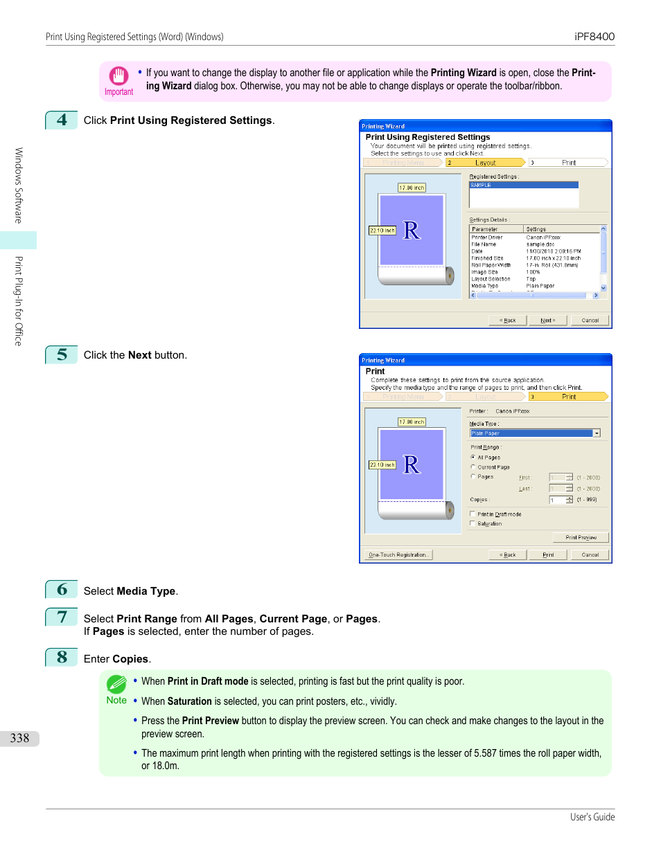 Canon imagePROGRAF iPF8400 User Manual | Page 338 / 1046