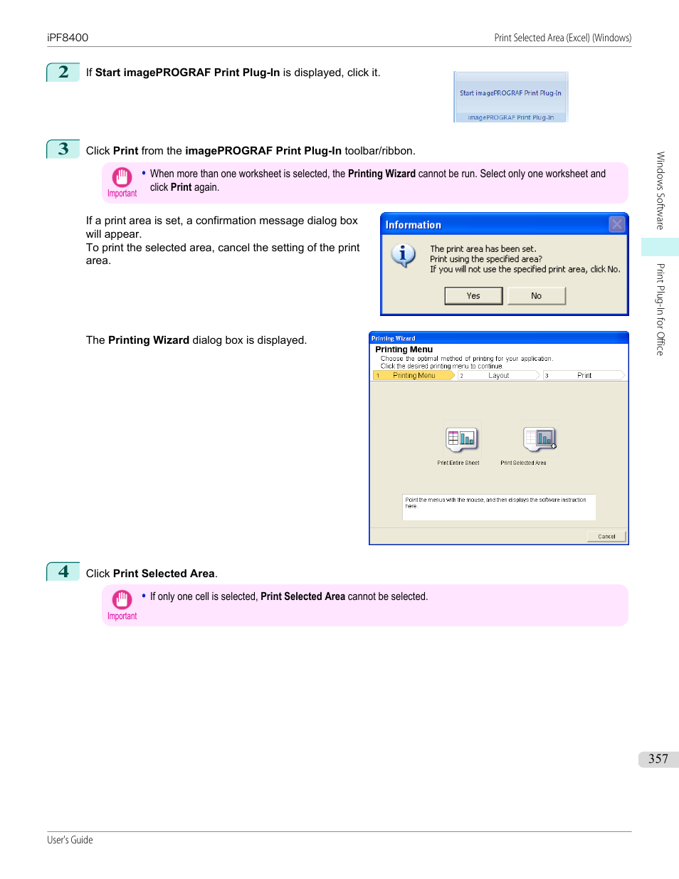 Canon imagePROGRAF iPF8400 User Manual | Page 357 / 1046