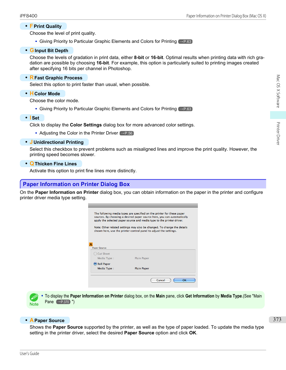 Paper information on printer dialog box, P.373 | Canon imagePROGRAF iPF8400 User Manual | Page 373 / 1046