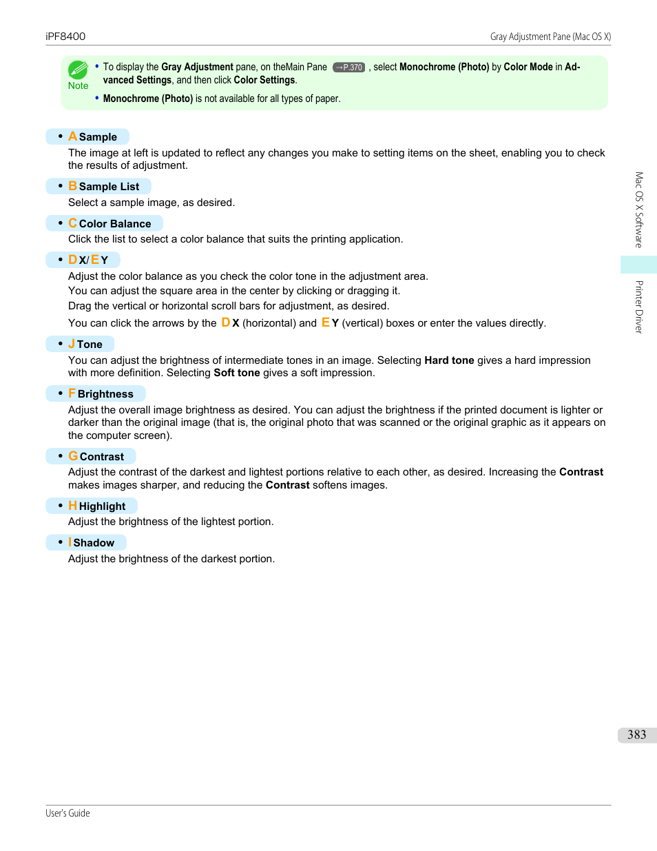 Canon imagePROGRAF iPF8400 User Manual | Page 383 / 1046